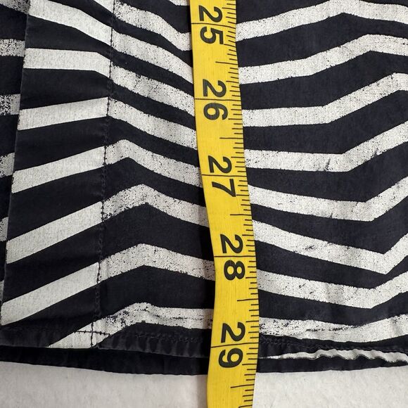 Neil Barrett Mens Button Shirt 39 Small Zig Zag Print Italy Luxury Art Designer - Picture 9 of 12